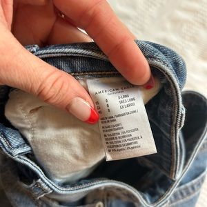 american eagle skinny ripped jeans, size 0 long